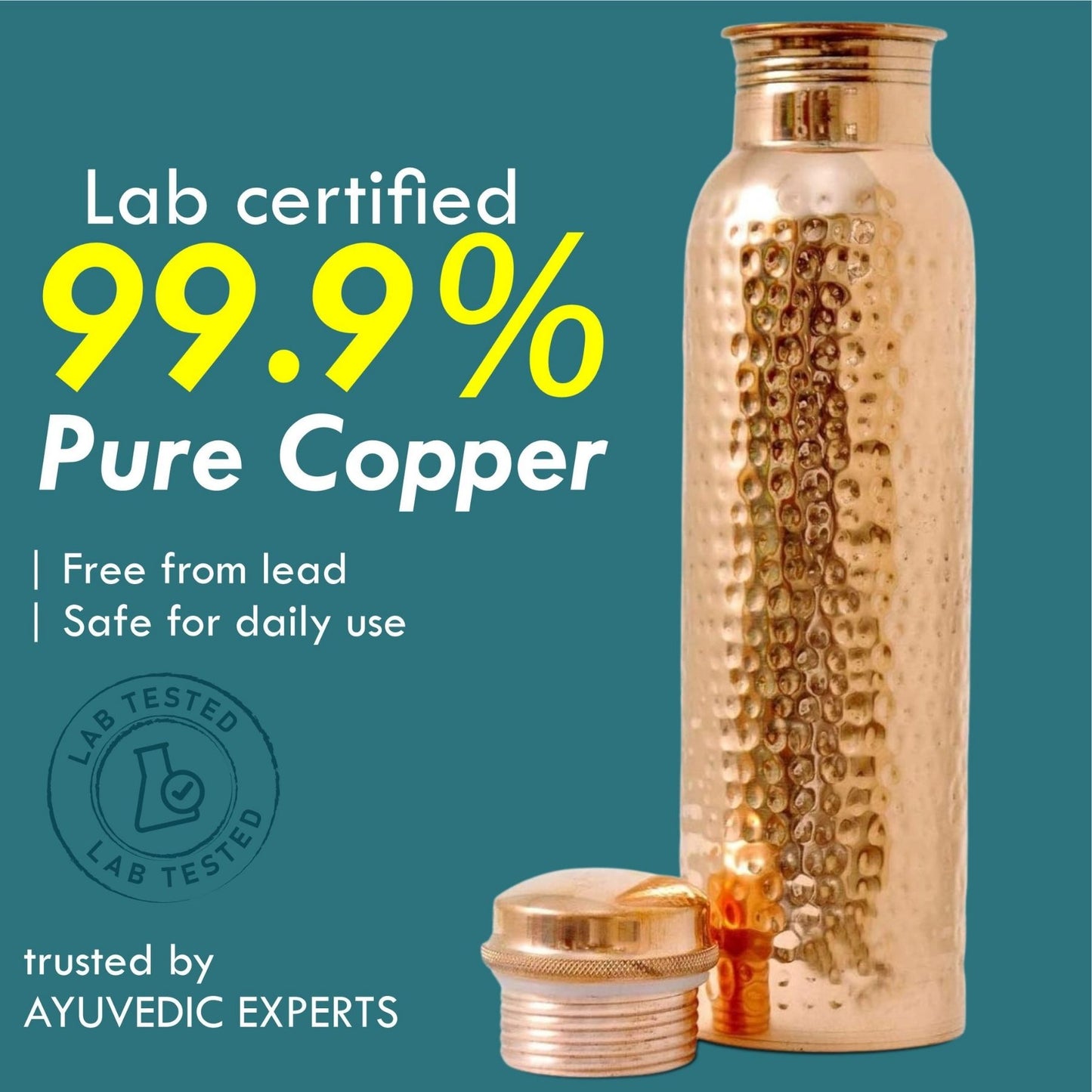 Pure Copper Water Bottle