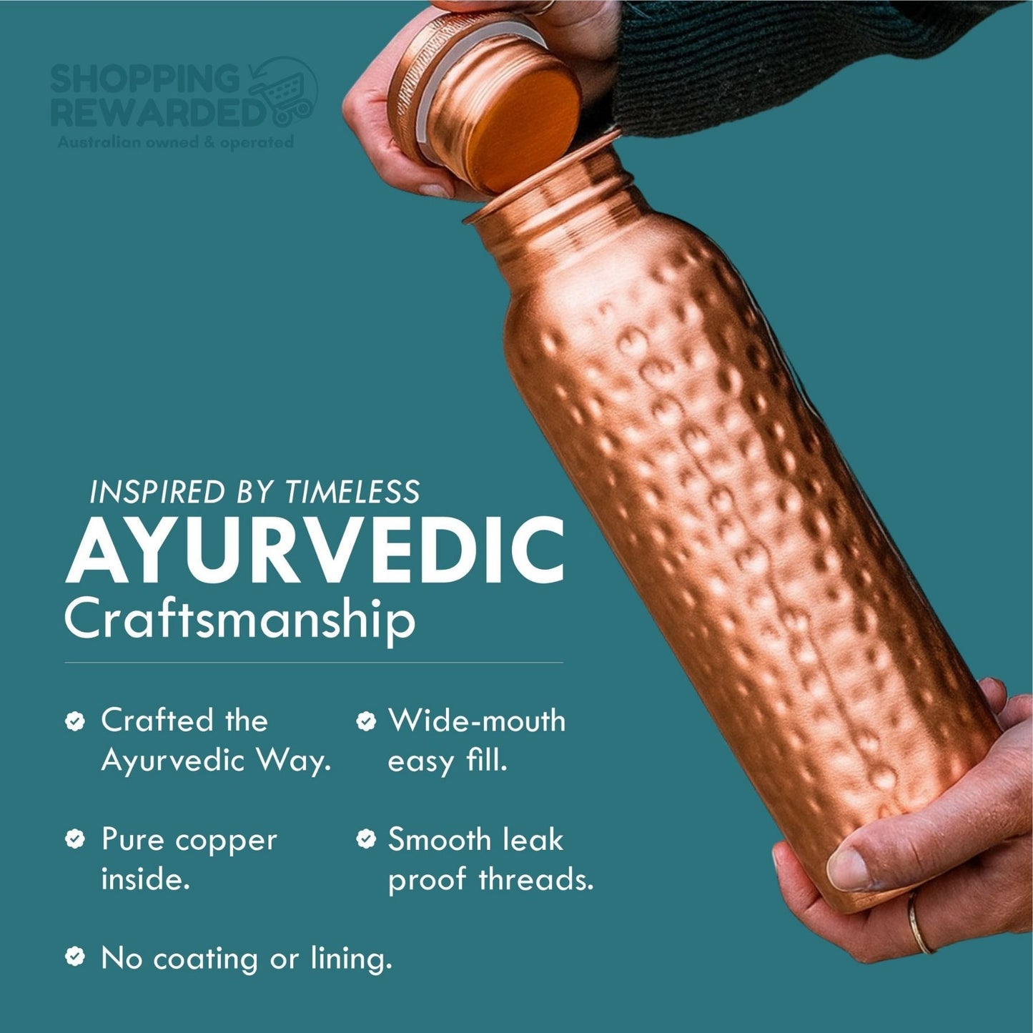 Pure Copper Water Bottle