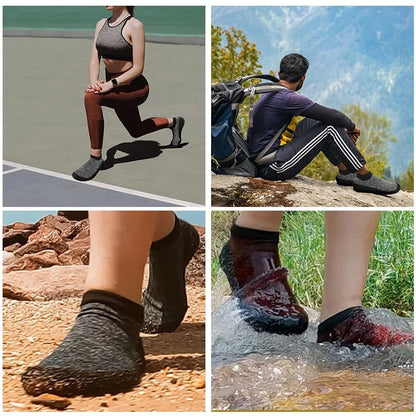 Unisex Aqua Socks - Lightweight Minimalist Footwear for Swimming, Yoga, and Beach Sports