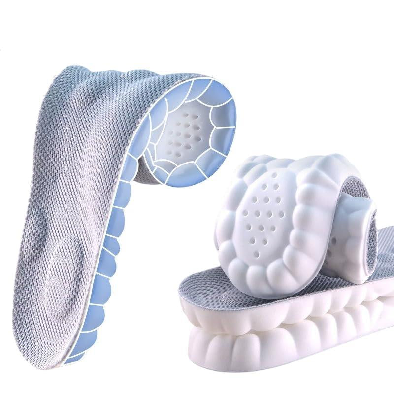 Insoles for Women Man,Cloud Insoles for Men Women,4D Cloud Soles for Men Soft Memory Foam Cushioning Insoles - Trim to Fit Steppers Insoles